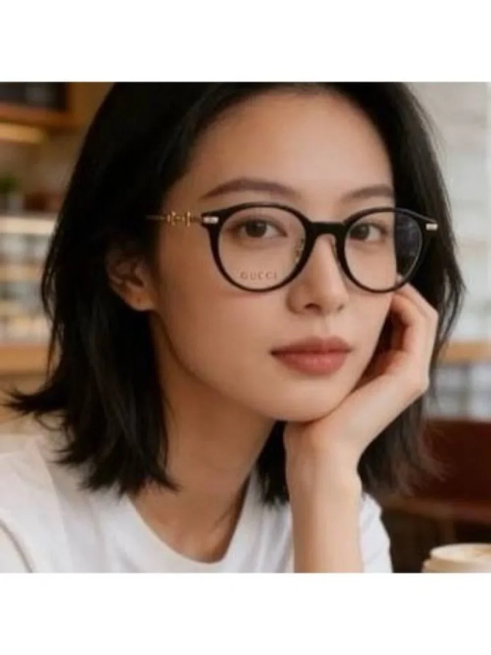 Gucci GG1904OJ 003 Eyeglasses Yellow / Gold 50mm Round Frame